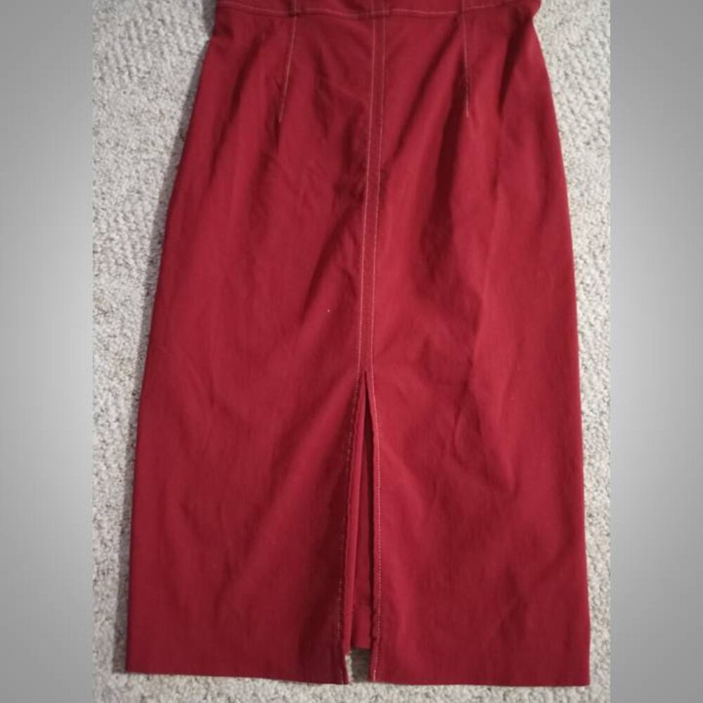 Express  stretch red dress size 7/8 # - Picture 2 of 7